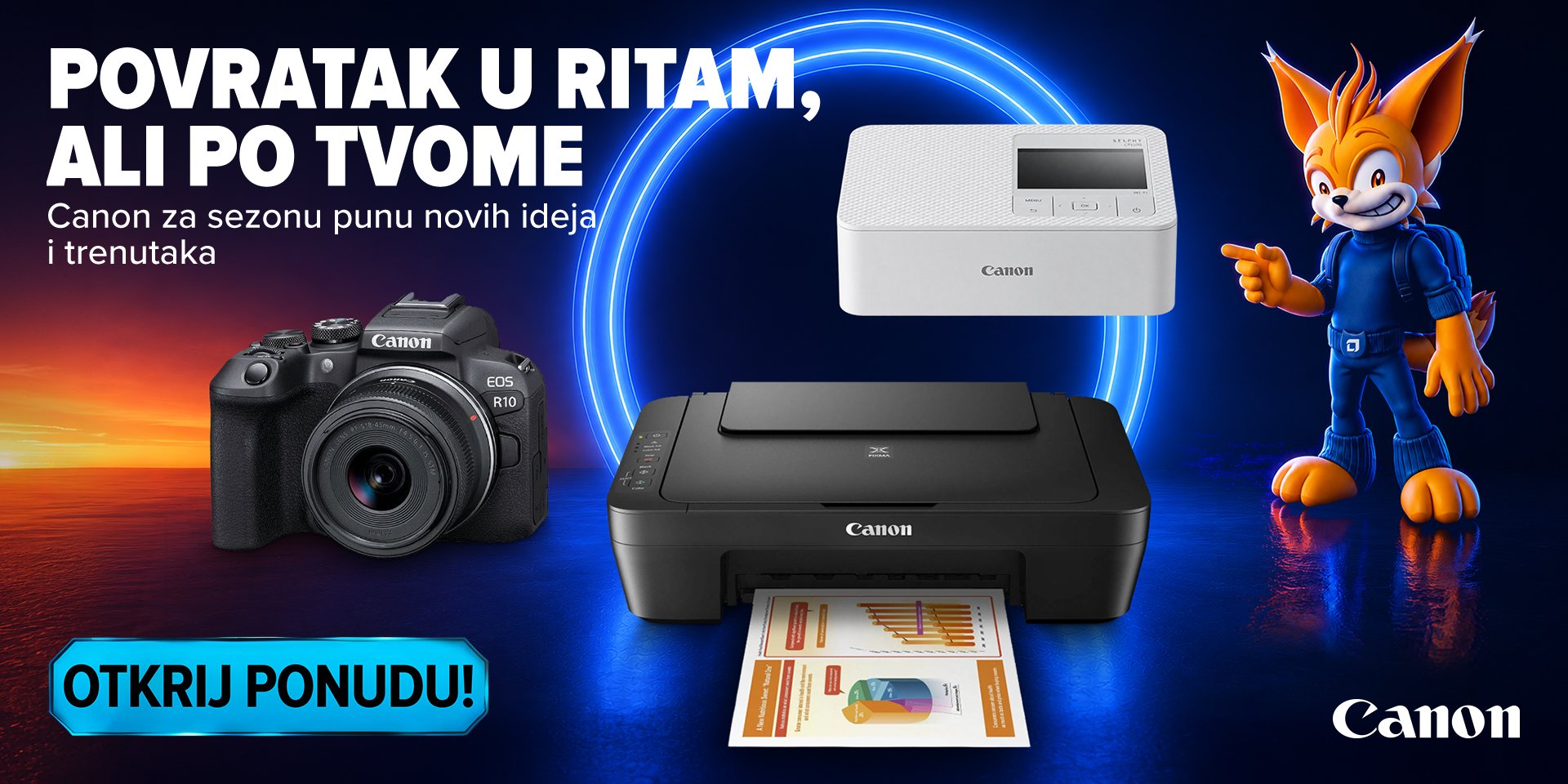 Canon kamere i printeri - rujan